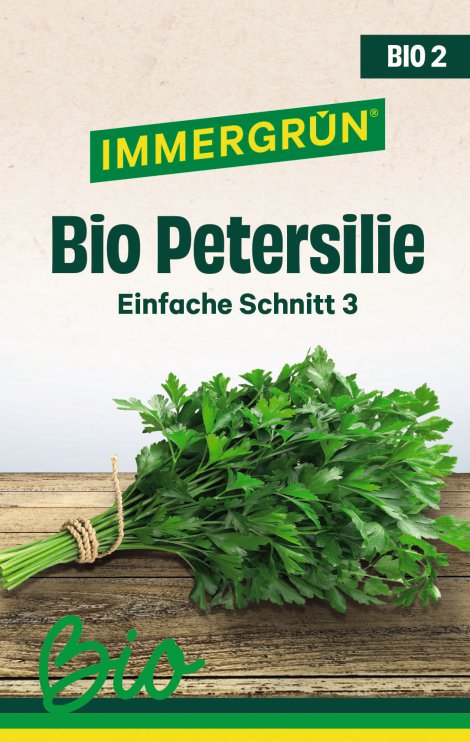 IMMERGRÜN Tütensamen BIO Petersilie Einfacher Schnitt 3