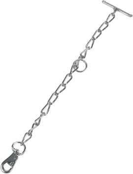 Kettenteil einfach mit Karabinerhaken und Knebel 63 cm
