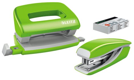 LEITZ Locher mit Hefter NeXXt Wow Mini Grün