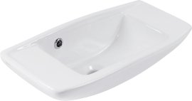 CORNAT Handwaschbecken CLEAN PLUS 500x220x135 mm (ohne Hahnloch), weiß