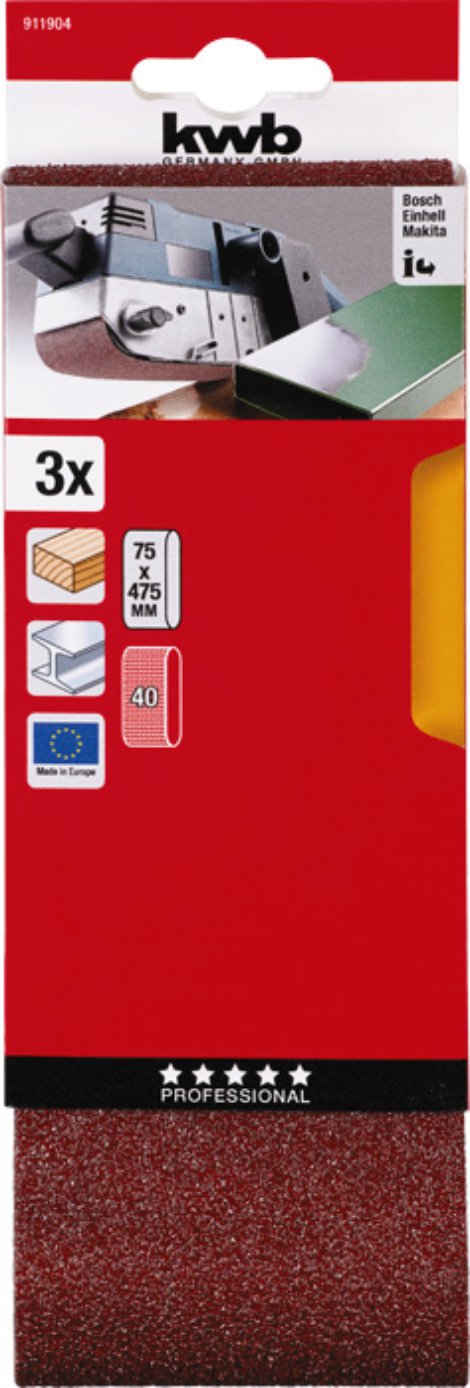 KWB Schleifband K40 75x457 mm