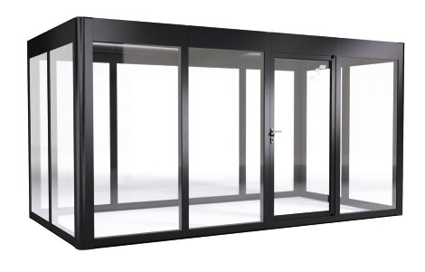 SUNELEMENTS Gewächshaus Sundgarden Infinity 4.2 Anthrazit Metallic 6 mm