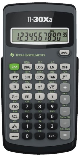 TEXAS Taschenrechner TI30XA