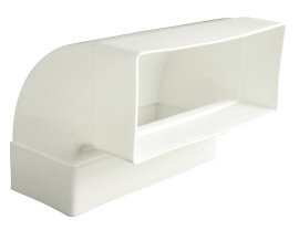 Flachkanal Bogen senkrecht 220 mm 90°