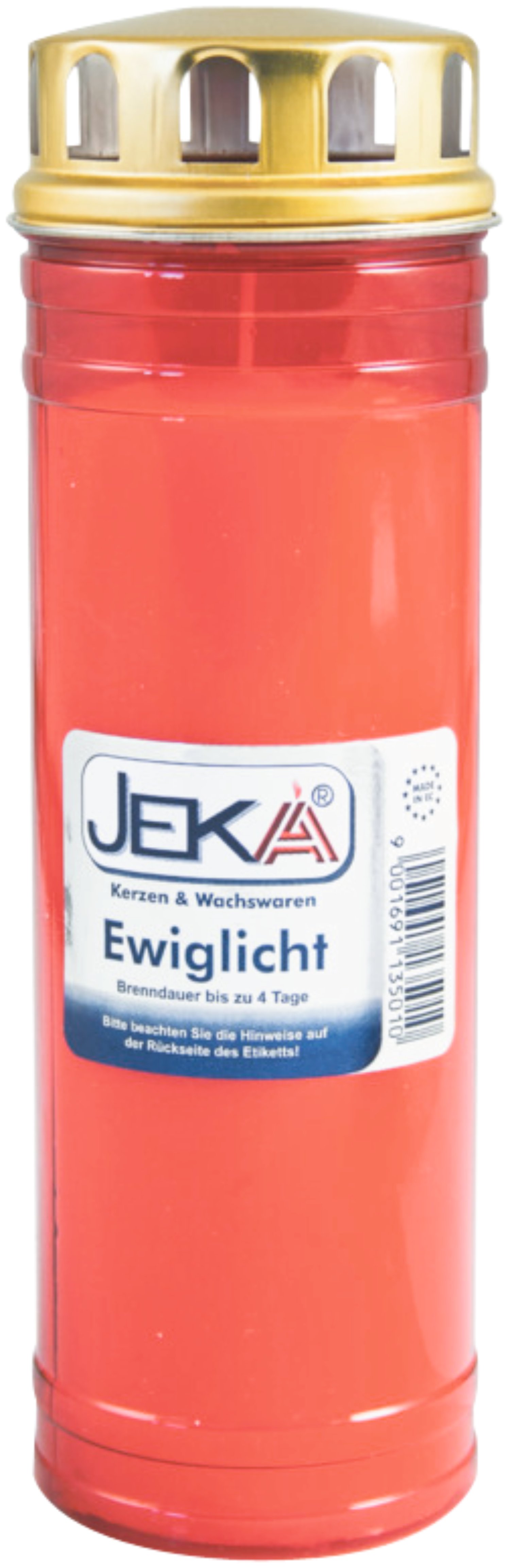 JEKA Ewiglicht mit Thermo-Doppeldeckel Rot