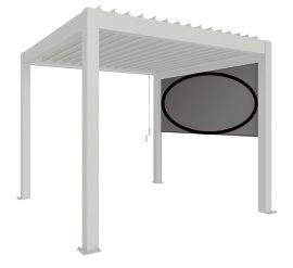 BIOHORT Sonnenschutzrolle elektrisch quarzgrau-metallic 3,5 m