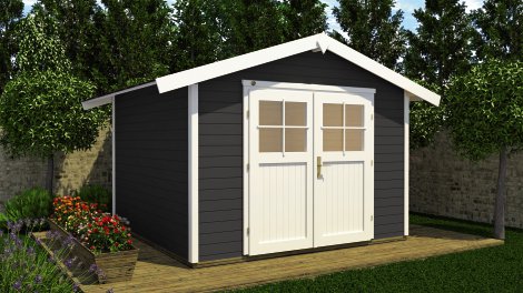 WEKA Gartenhaus 122 anthrazit Gr. 3 28 mm