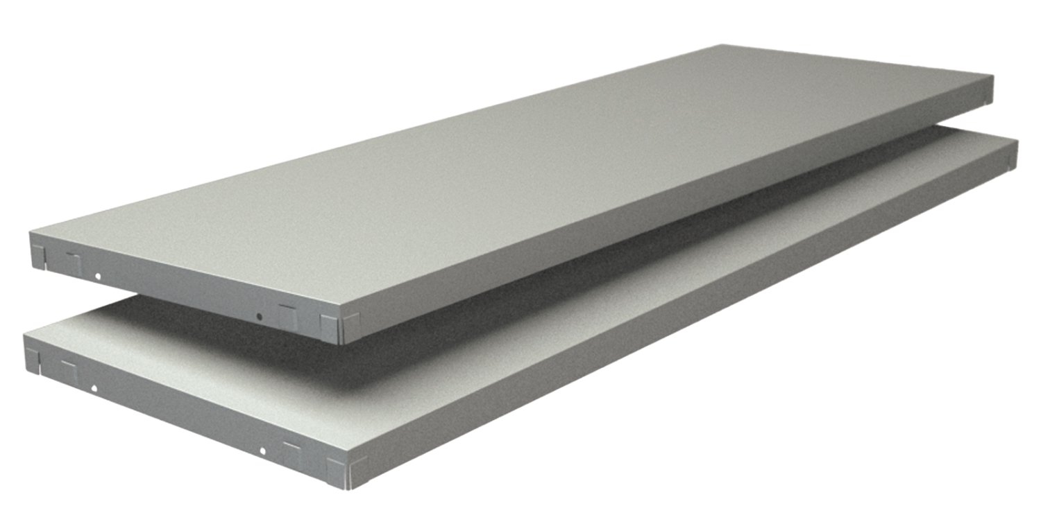 SCHULTE REGALWELT Fachboden PowerMax Weiß, 2 Stk.