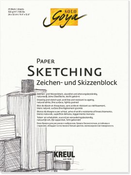 KREUL Paper Sketching 25 Blatt 160 g/m², 24x32 cm