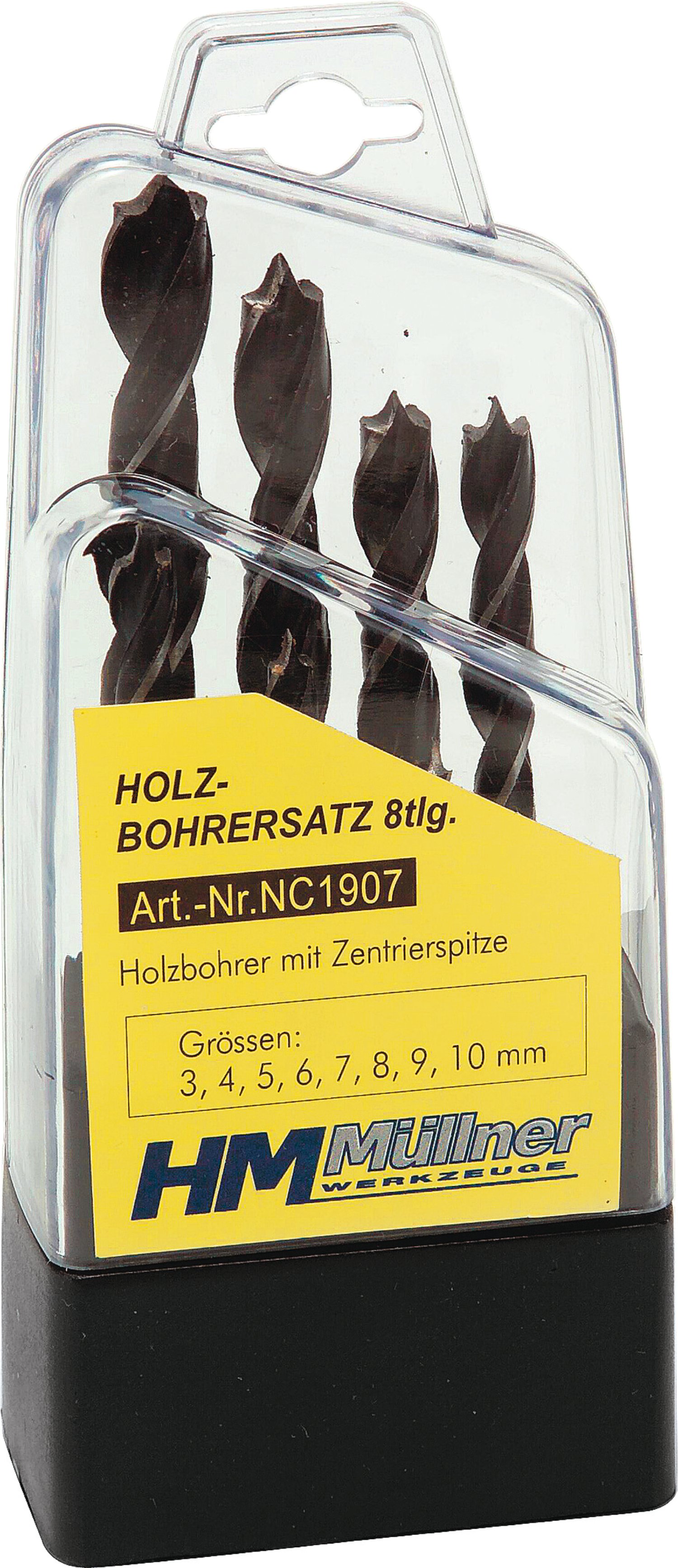 Holzbohrersatz 8-tlg. 3-10 mm
