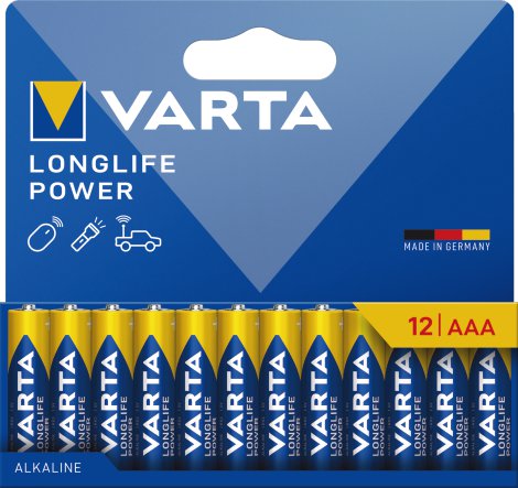 VARTA Batterie Longlife Power AAA 12er Pack