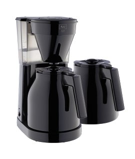 MELITTA Filterkaffeemaschine Easy Therm mit 2 Kannen Schwarz