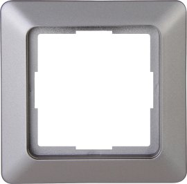 KOPP UP-Abdeckrahmen Milano 1-fach Stahl