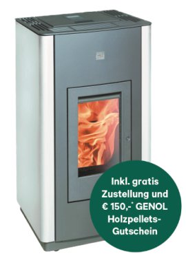 HAAS+SOHN Pelletofen Pelletto 419.08 Wlan Anthrazit/Weiß GS