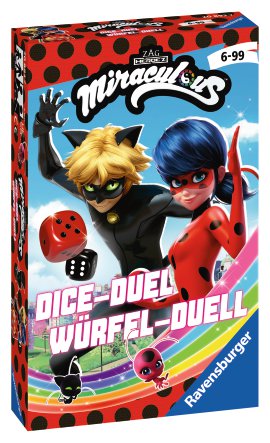 RAVENSBURGER Spiel Miraculous Würfel-Duell