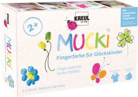 KREUL Fingerfarbe für Glückskinder 50 ml 6er-Set