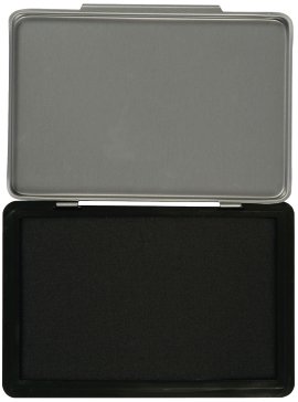 Q-Connect Stempelkissen Schwarz 7x11 cm