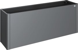 BIOHORT Hochbeet 2x0,5 m, Dunkelgrau-Metallic