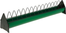 Futtertrog für Junghennen, grün/schwarz 75x10 cm