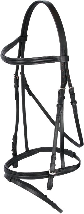 Trensenzaum Kaltblut, schwarz