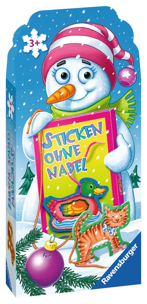 RAVENSBURGER Spiel Weihnachten Sticken ohne Nadel