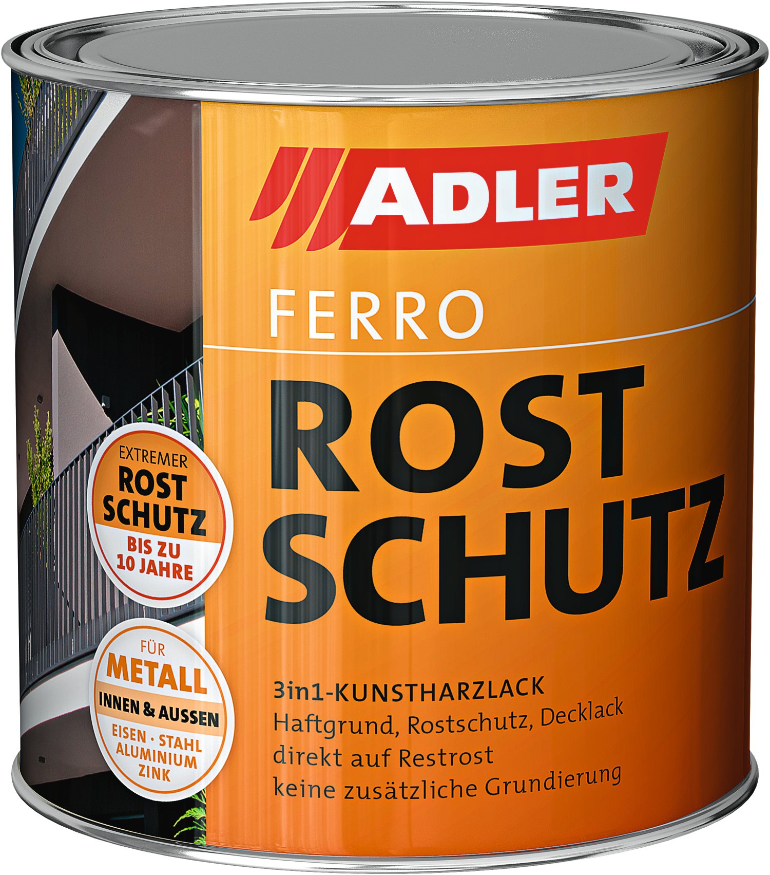 ADLER Rostschutz Ferro Tiefschwarz 750 ml