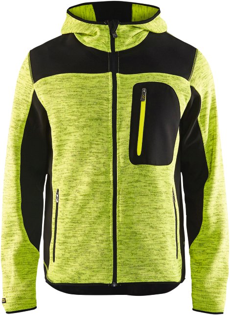 BLÅKLÄDER Strickjacke gelb/schwarz S