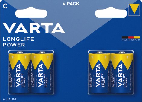 VARTA Alkaline Batterie Longlife Power C Baby LR14 4er Pack