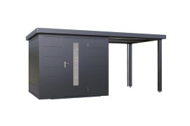 WOLFF FINNHAUS Gartenhaus Thorin 4824 Anthrazit