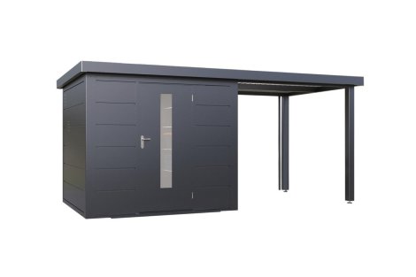 WOLFF FINNHAUS Gartenhaus Thorin 4824 Anthrazit