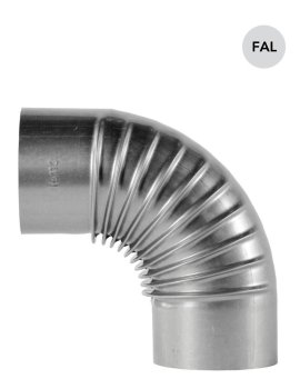 BERTRAMS 90°-Rauchrohrbogenknie feueraluminiert