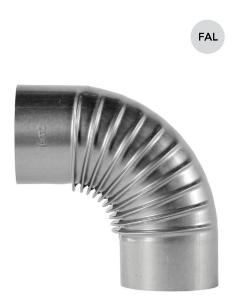 BERTRAMS 90°-Rauchrohrbogen feueraluminiert ø 110 mm