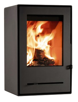 KLEINING Kaminofen Nele Schwarz lackiert 6,4 kW