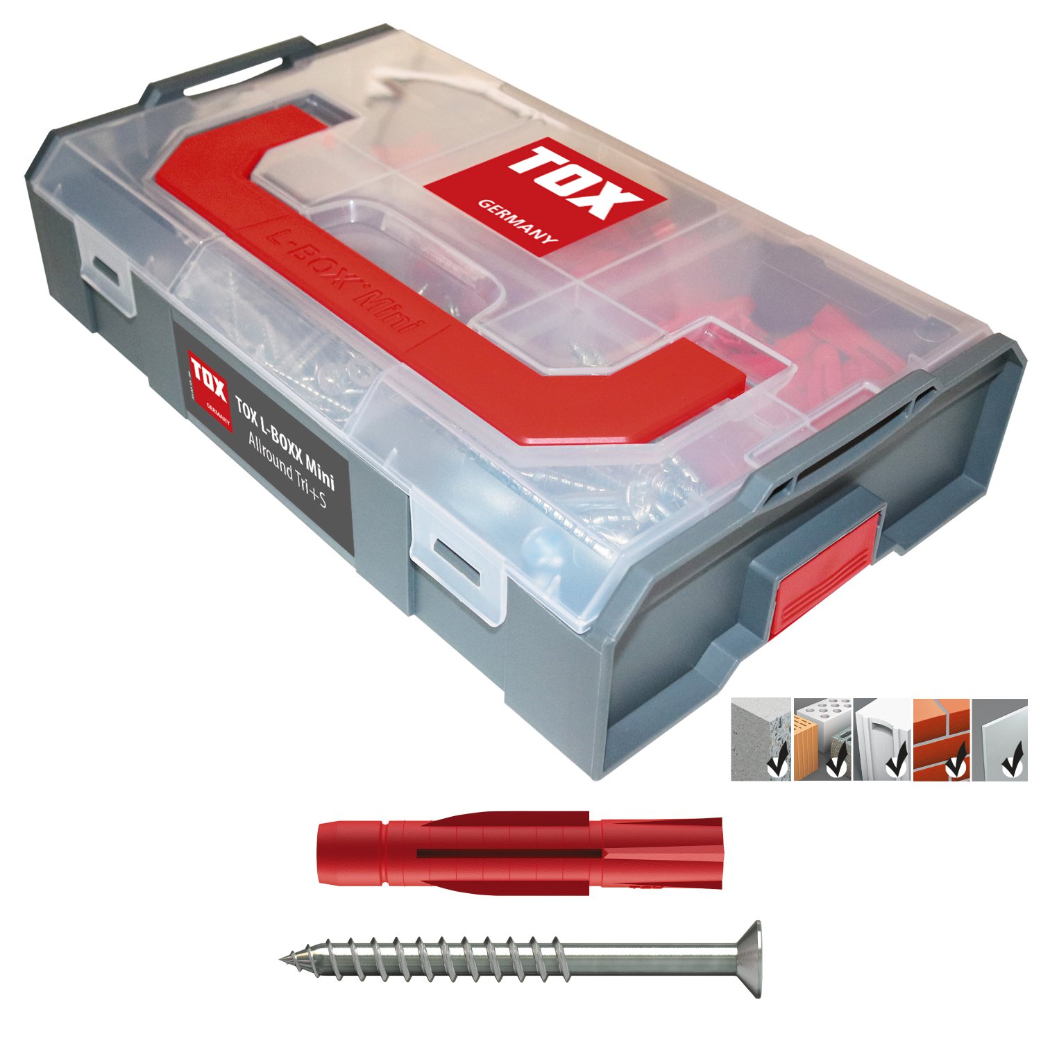 TOX Sortiment L-Boxx Mini Allround Tri+S 280 Stk.
