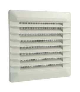 Lüftungsgitter für Hohlwände Innen & Außen Weiß 140x140 mm