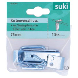 SUKI Kistenverschluss Stahl Blau verzinkt 75 mm