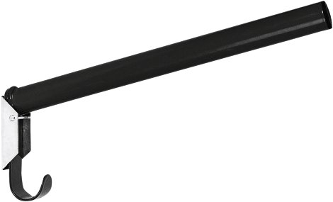 Sattelhalter Klappbar mit Trensenhalter aus Metall 44 cm, schwarz