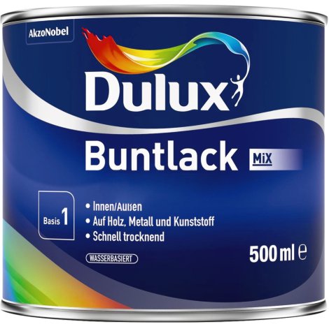 DULUX Buntlack WV Mix Basis 1 seidenmatt-weiß 0,5 l