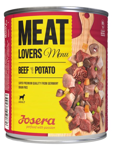 JOSERA DOG Hundenassfutter Beef und Potato 800 g