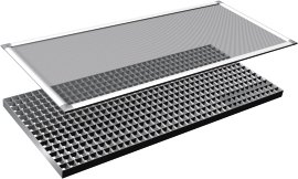 WINDHAGER Lichtschachtabdeckung ALU Komplettset 44x106 cm