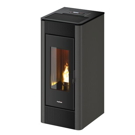FREEPOINT Pelletofen Indaco 11 (Verkleidung: Stahl Anthrazit) 10,5 kW