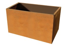 Pflanztrog Cortenstahl 100x40x50 cm