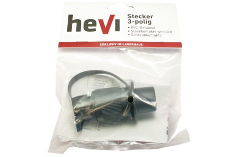 Hevi Stecker 3-polig PVC