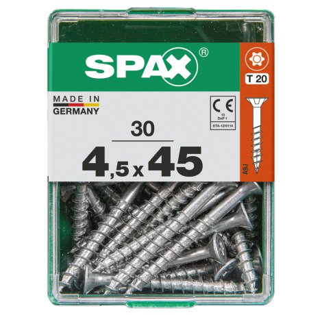 SPAX Schraube Senkkopf TRX 4,5x45 mm M 30 Stk.