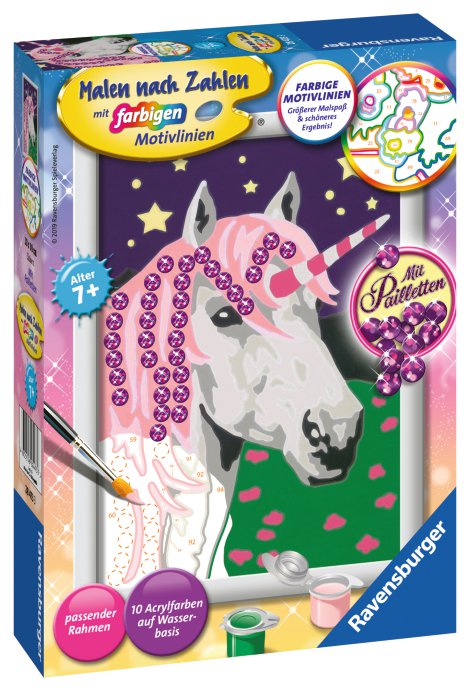 RAVENSBURGER Malen nach Zahlen Einhorn