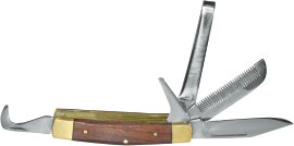 Reitmesser mit Holzgriff 5-tlg. 10 cm