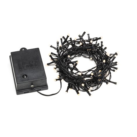 LED-Lichterkette Frost Batterie 80 Dioden Warmweiß