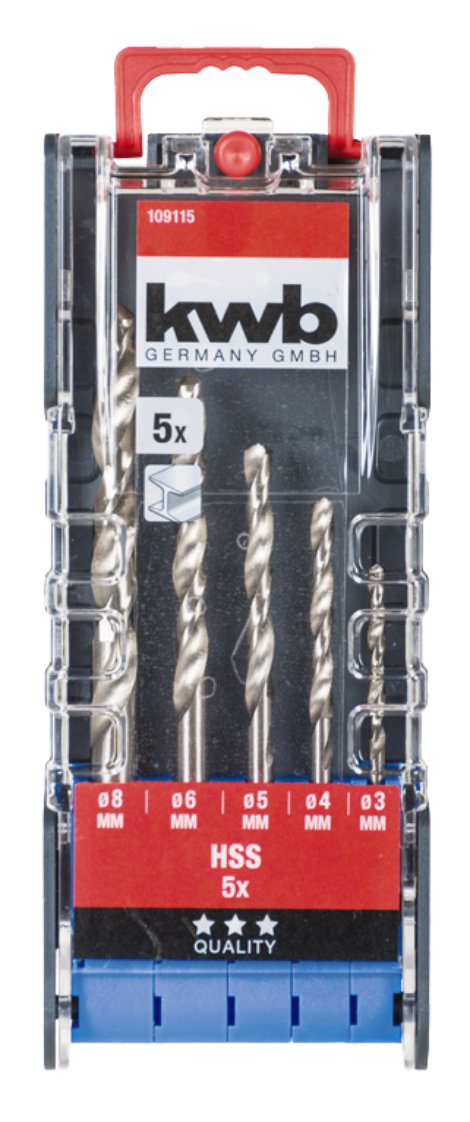 KWB Metallbohrersatz HSS Powerbox 5-tlg.