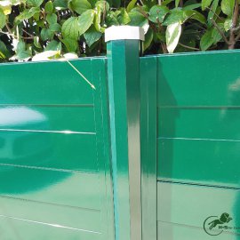 H+S U-Profil für Sichtschutz Uni Grün 1200 mm