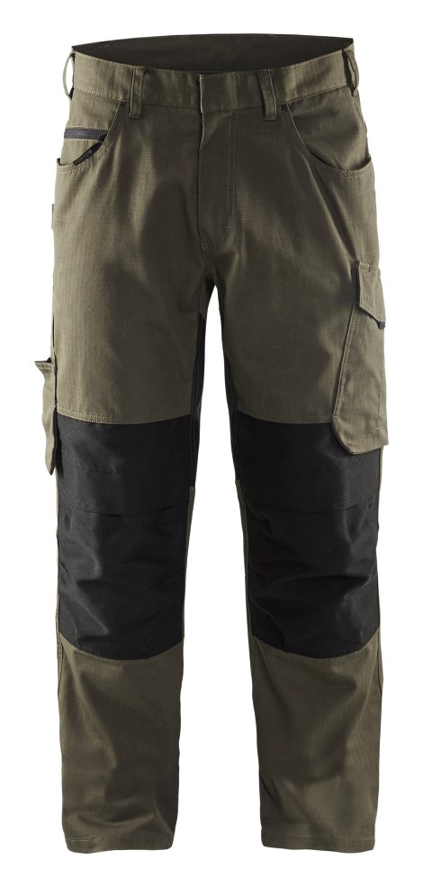 BLÅKLÄDER Service Bundhose Olivgrün/Schwarz 46